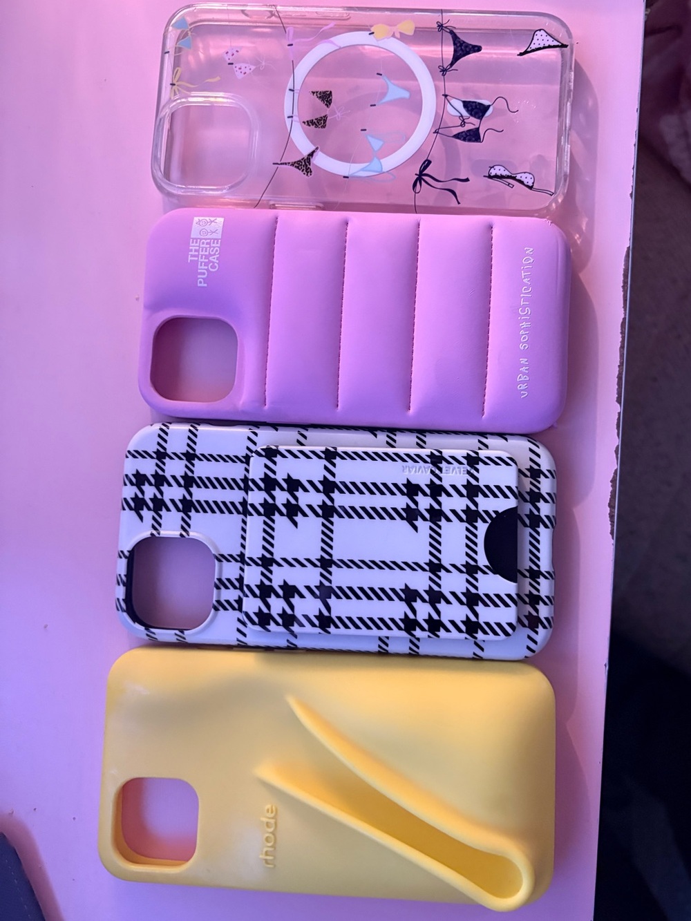 Pack of 4 Phone 13/14 Cases from Rhode, Velvet Caviar & Urban Sophistication